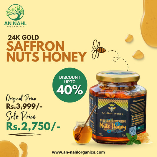 24k Gold Saffron Nuts Honey 500gm